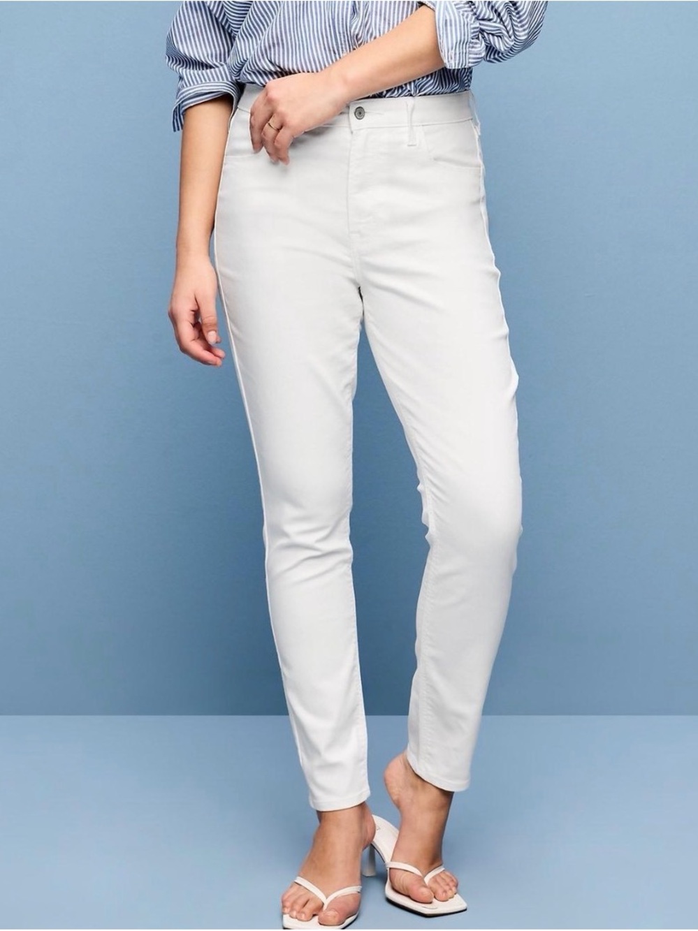 Old Navy Plus Size White Skinny Jeans for Women